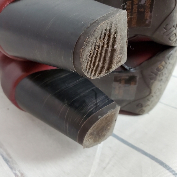 Vangelo Donna Mid Calf  Heeled Dress Boot Bordo Red 37/6.5 - Picture 14 of 16